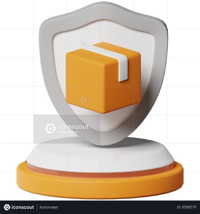 Protección del paquete  3D Icon