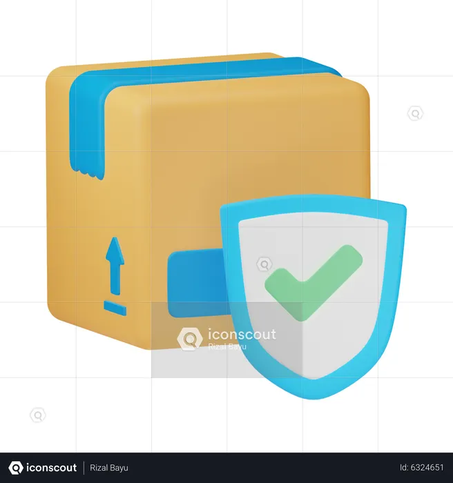 Protección del paquete  3D Icon