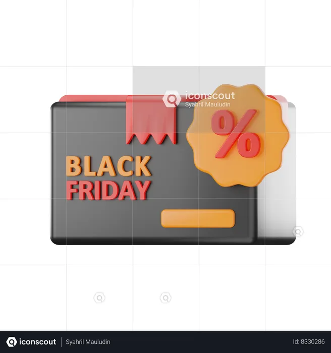 Paquete de viernes negro  3D Icon