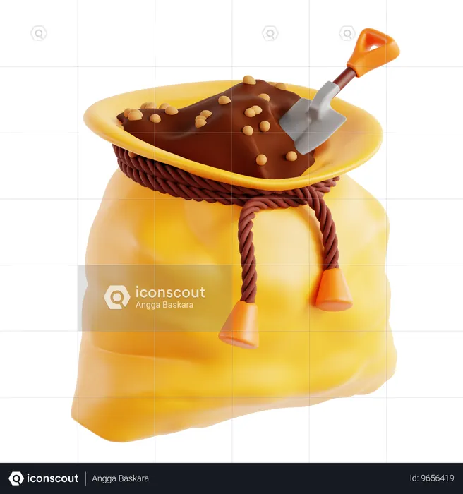 Paquetes de semillas y fertilizantes  3D Icon