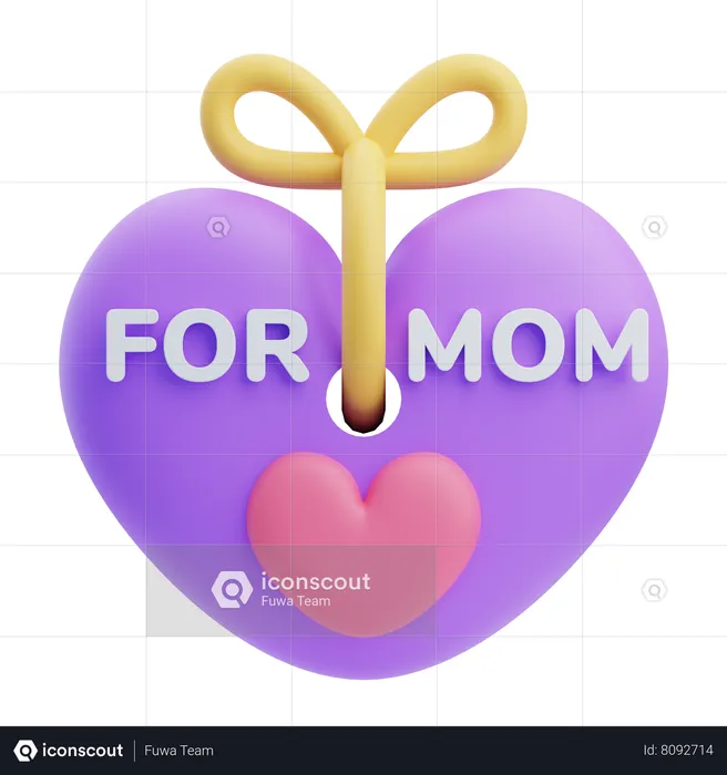 Para mamá  3D Icon