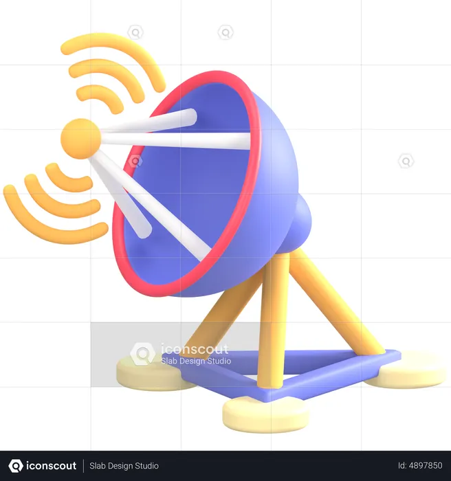 Antenne satellite  3D Icon