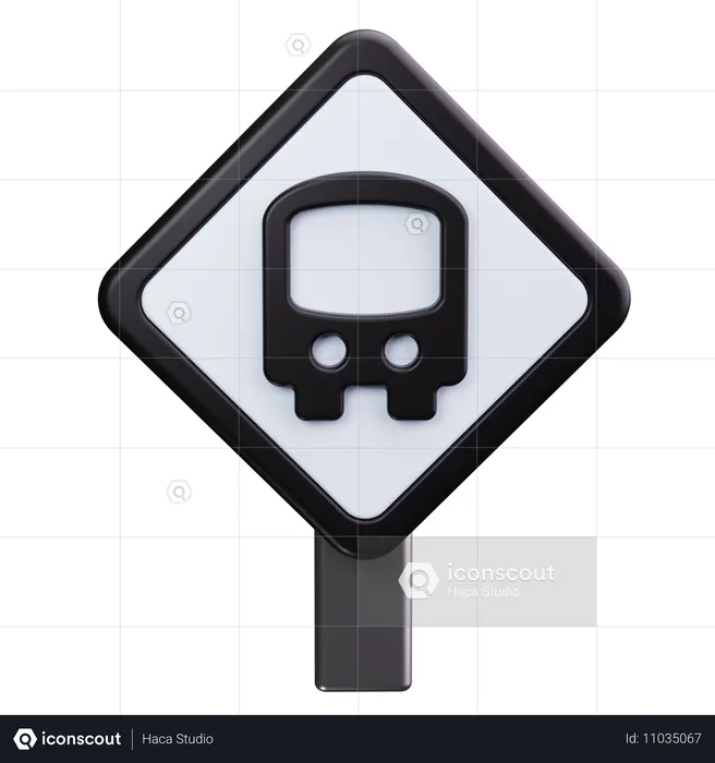 Parada de autobús  3D Icon