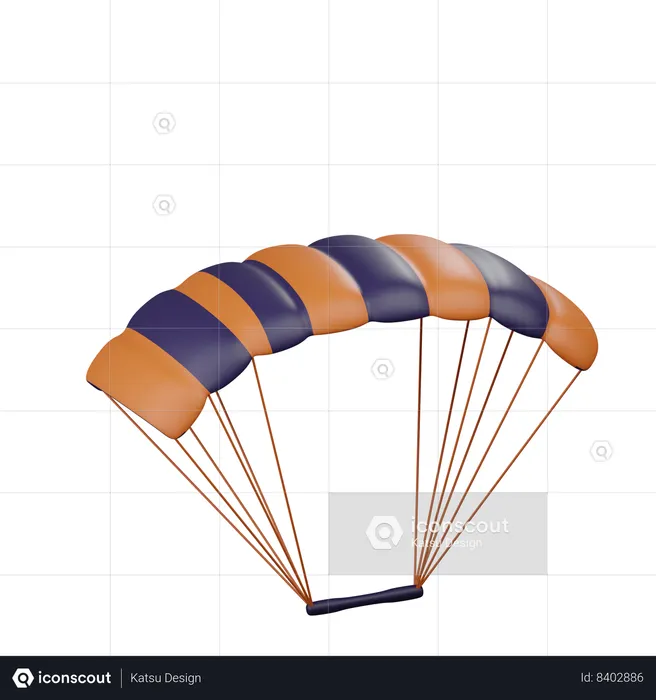Paragliding  3D Icon