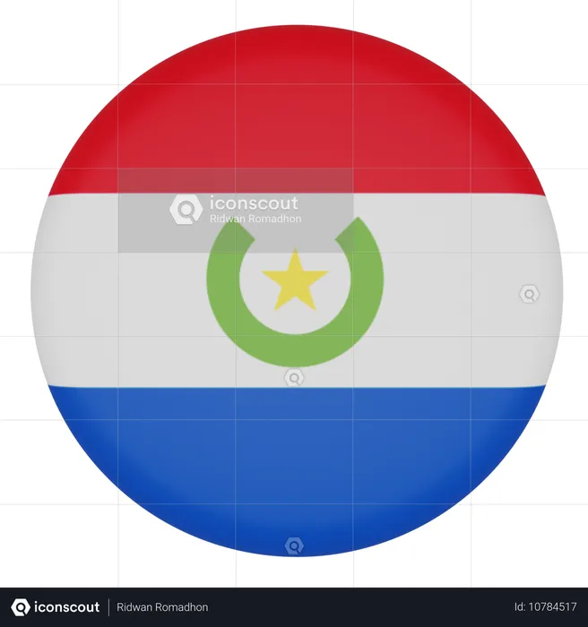 Paraguay Flag 3D Icon