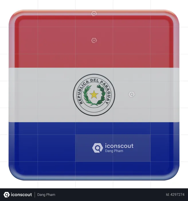 Paraguay Flag Flag 3D Flag