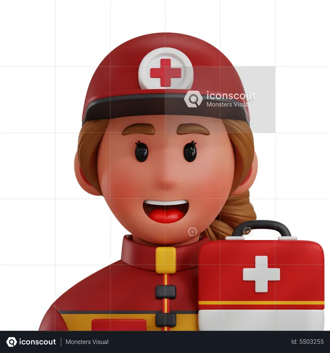 Paramedic  3D Icon