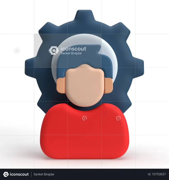 Paramètre d'utilisateur  3D Icon