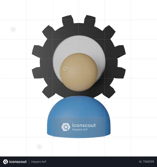 Paramètre d'utilisateur  3D Icon