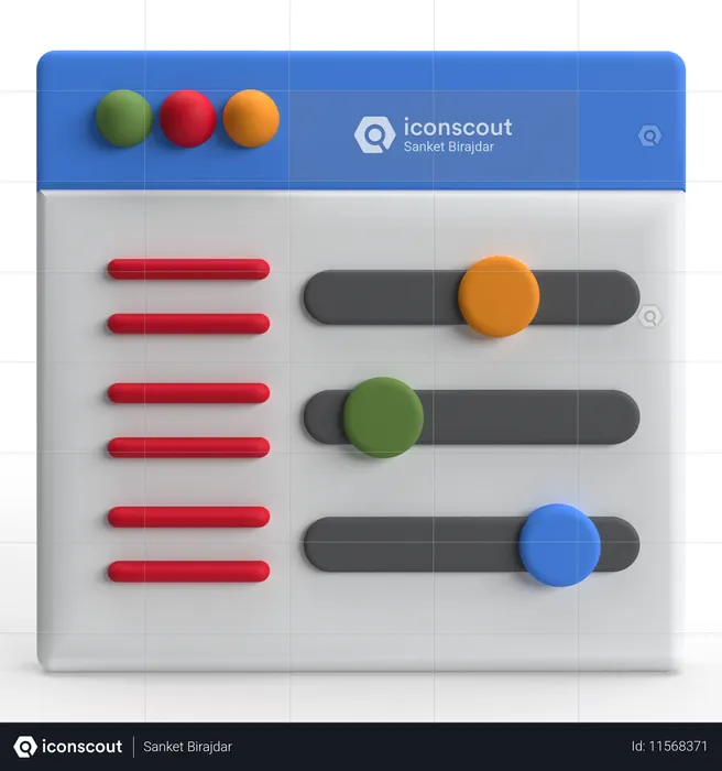 Paramètres  3D Icon