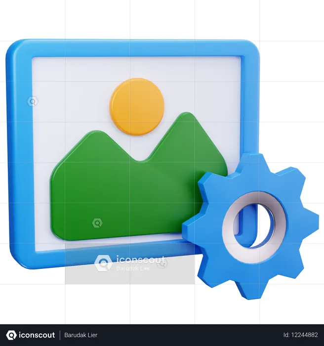 Paramètres d'image  3D Icon