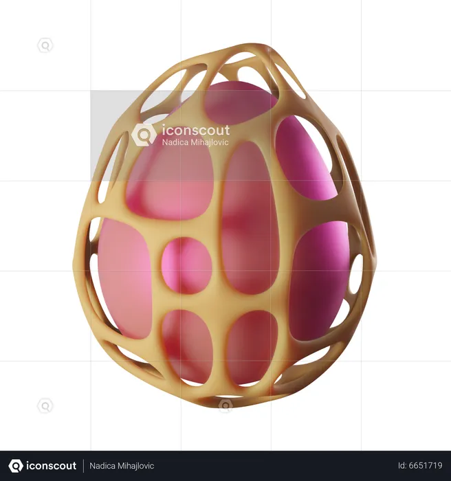 Parametric easter egg  3D Icon