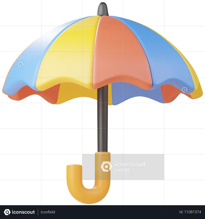 Parapluie  3D Icon