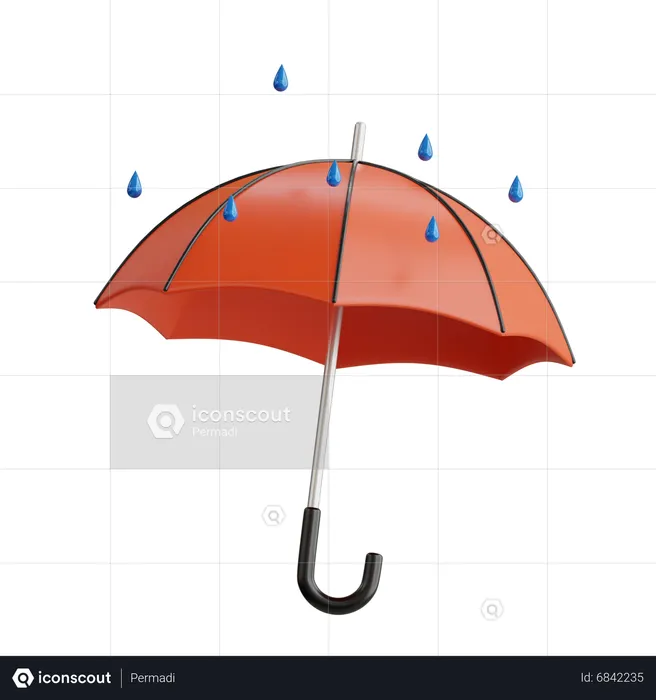 Parapluie  3D Icon