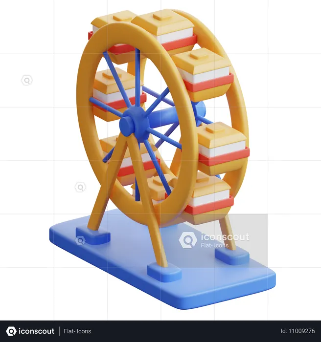 Parc d'attractions  3D Icon
