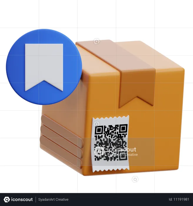 Parcel Bookmark  3D Icon