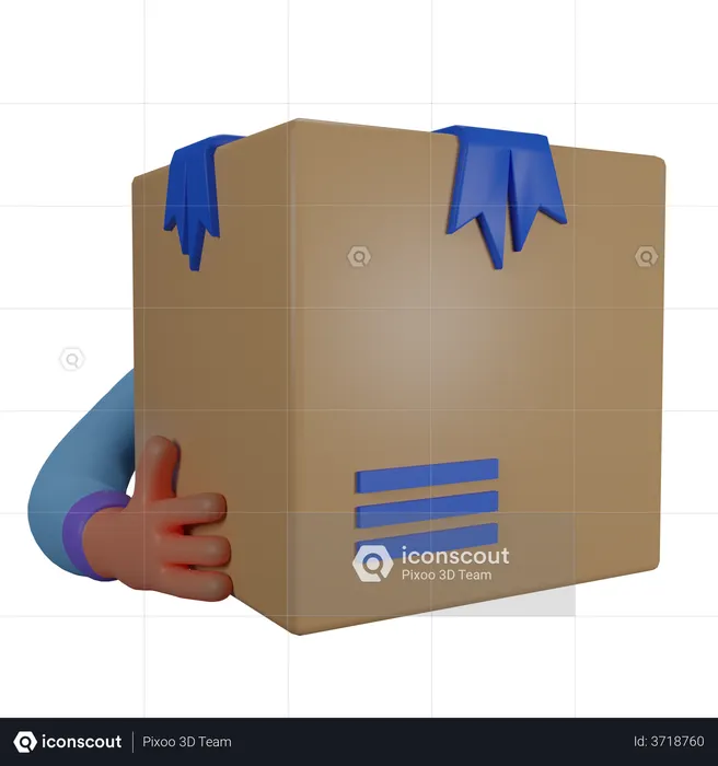 Parcel Delivery  3D Illustration