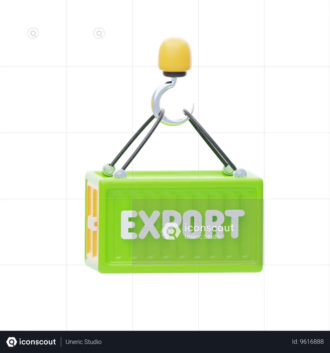 Parcel Export  3D Icon