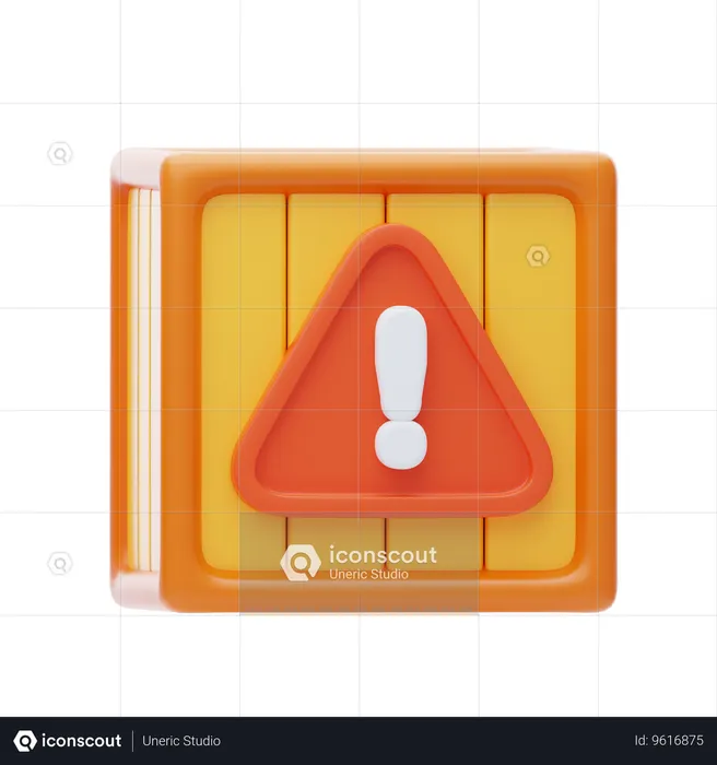 Parcel Hazardous  3D Icon