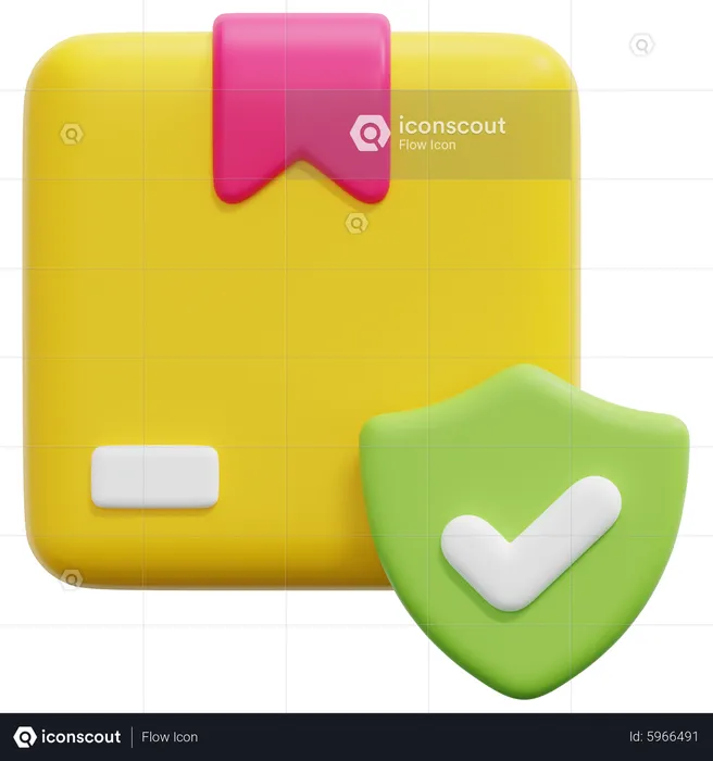 Parcel Insurance  3D Icon