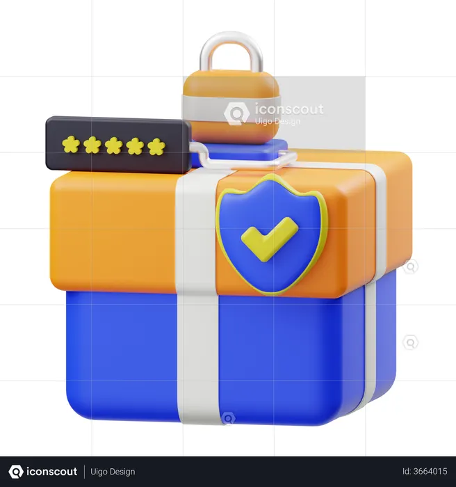 Parcel Protection  3D Illustration