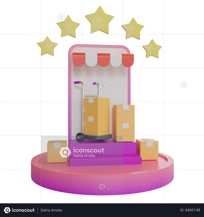 Parcel Rating  3D Illustration