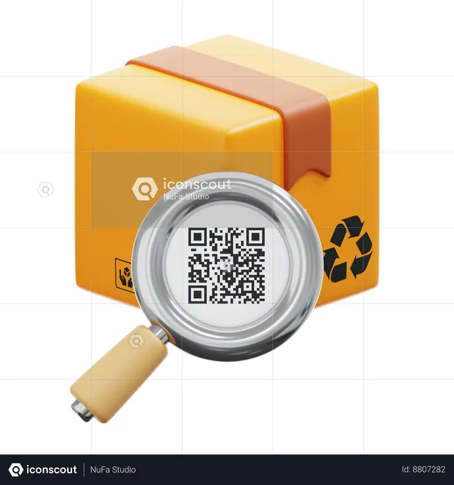 Parcel Scan  3D Icon