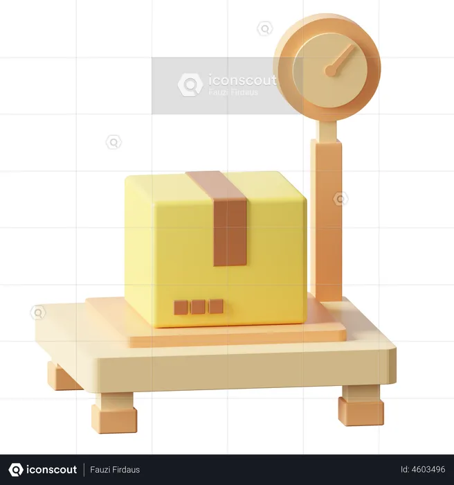 Parcel Weight  3D Icon