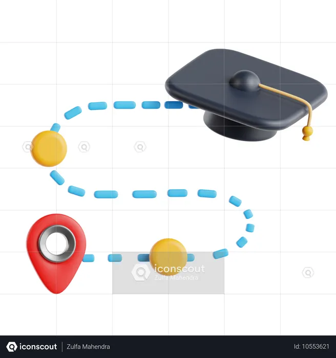 Parcours d'apprentissage  3D Icon