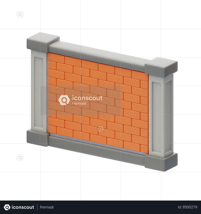 Muro  3D Icon