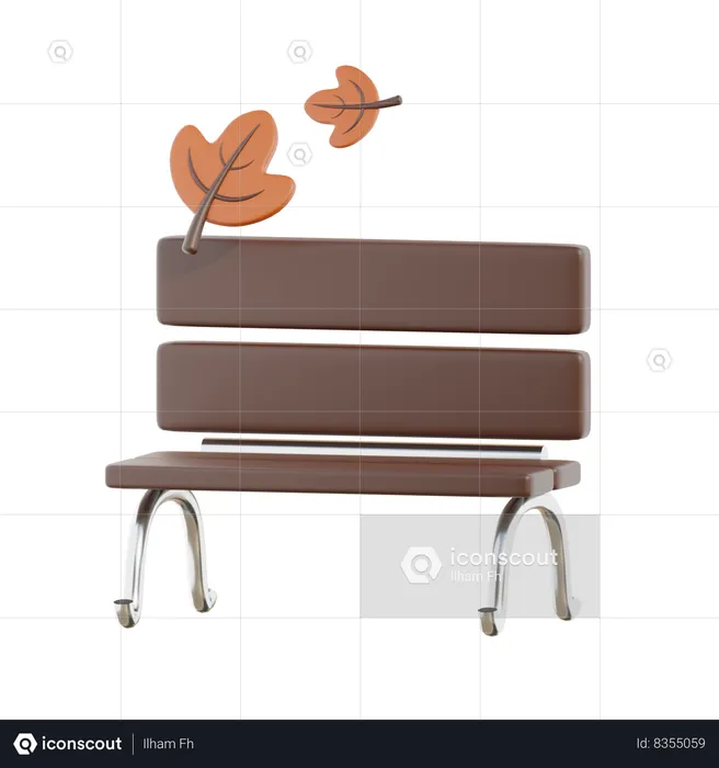 Park bench  3D Icon