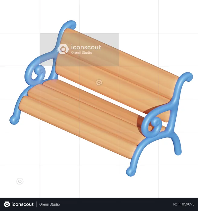 Park Bench  3D Icon