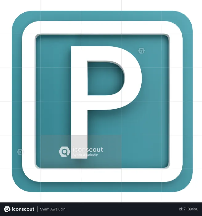 Park Sign  3D Icon