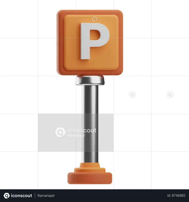 Parking Area  3D Icon