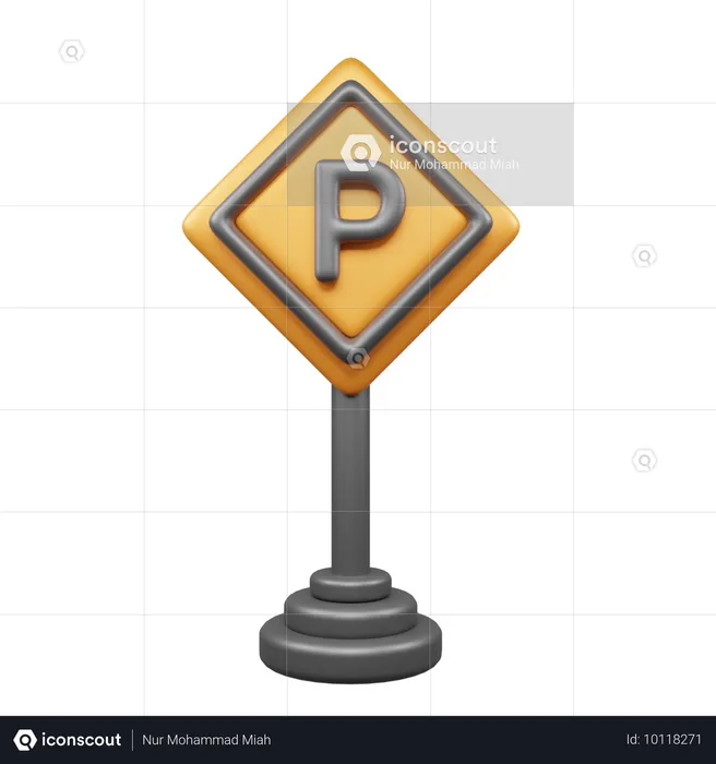 Parking Board  3D Icon