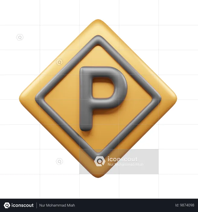 Parking Board  3D Icon