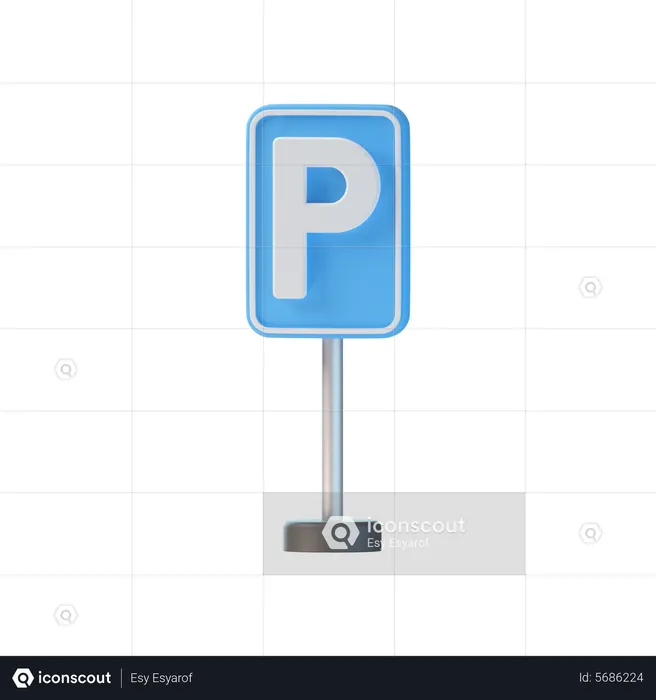Parking Board  3D Icon