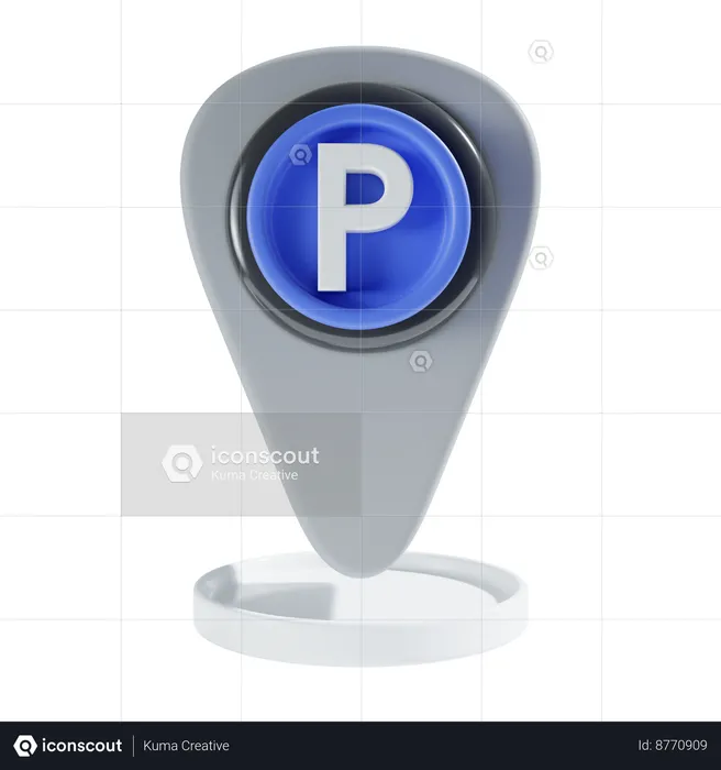 Parking Location  3D Icon