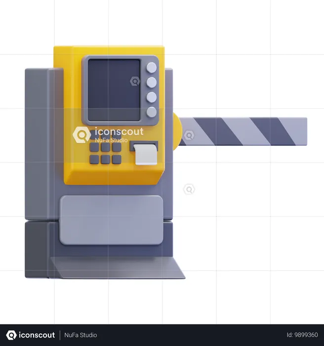 Machine de stationnement  3D Icon