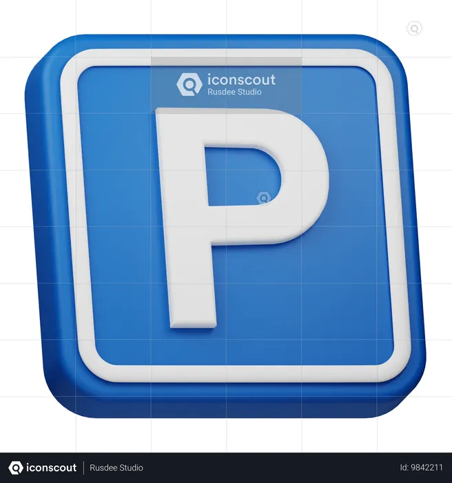 Parking Sign  3D Icon