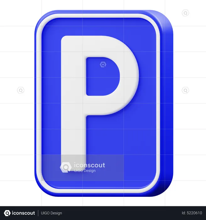 Parking Sign  3D Icon