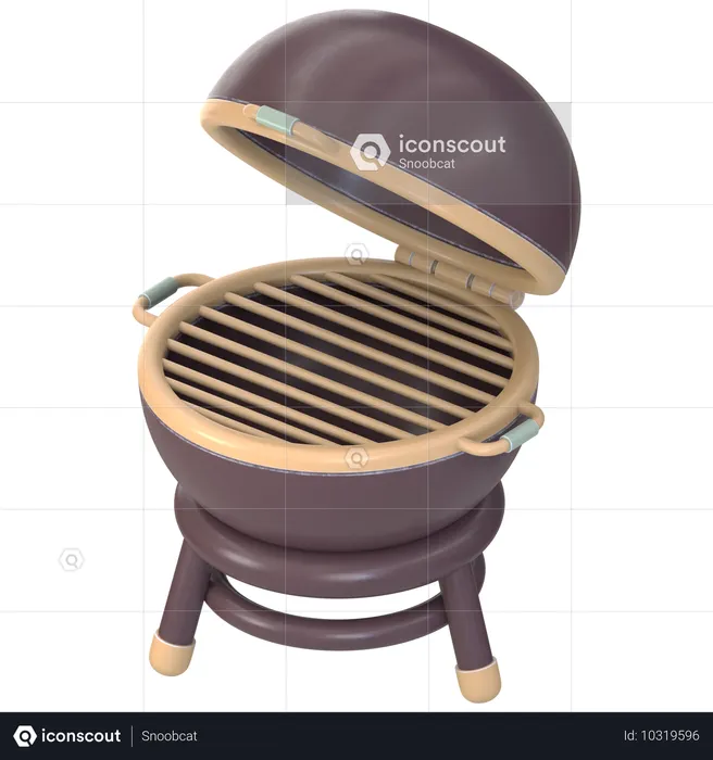 Parrilla de barbacoa  3D Icon