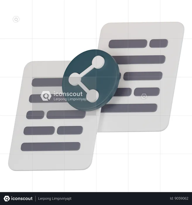 Partage de fichiers  3D Icon