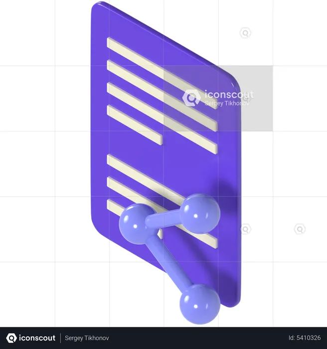 Partage de fichier  3D Icon
