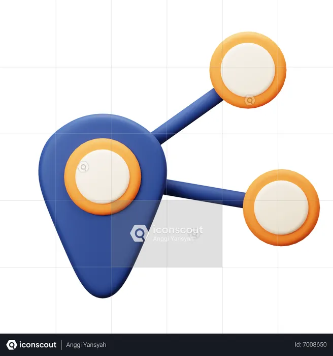 Emplacement partagé  3D Icon