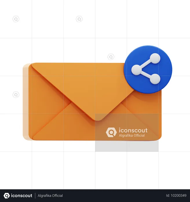 Partager un message  3D Icon