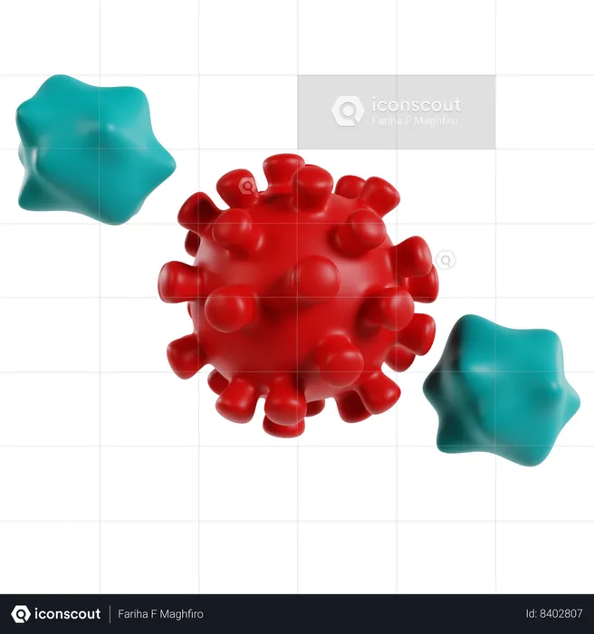 Partículas de virus  3D Icon