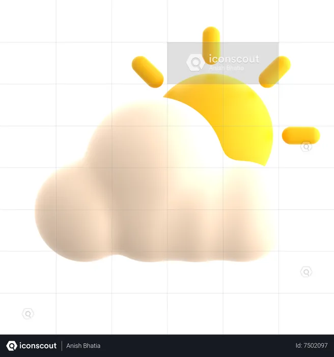 Partly Cloudy  3D Icon