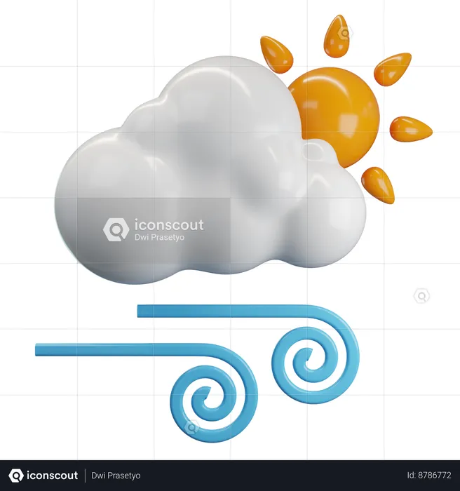 Partly Cloudy  3D Icon