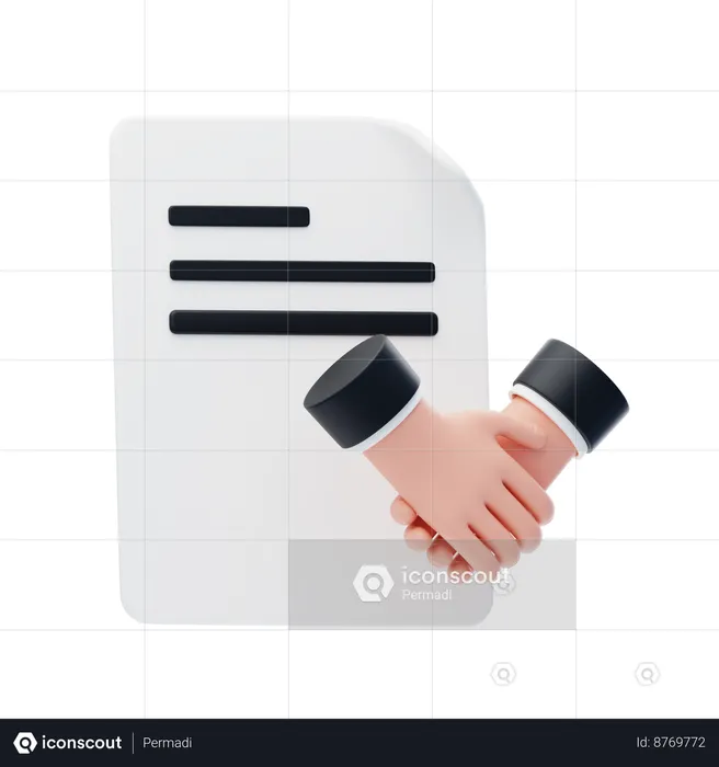 Partnership Agreement  3D Icon